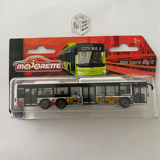 MAJORETTE - MAN Lions City C (White Bus with Graffiti) G69