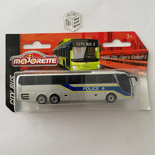 MAJORETTE - MAN Lions Coach L (Silver - Police Bus) G69