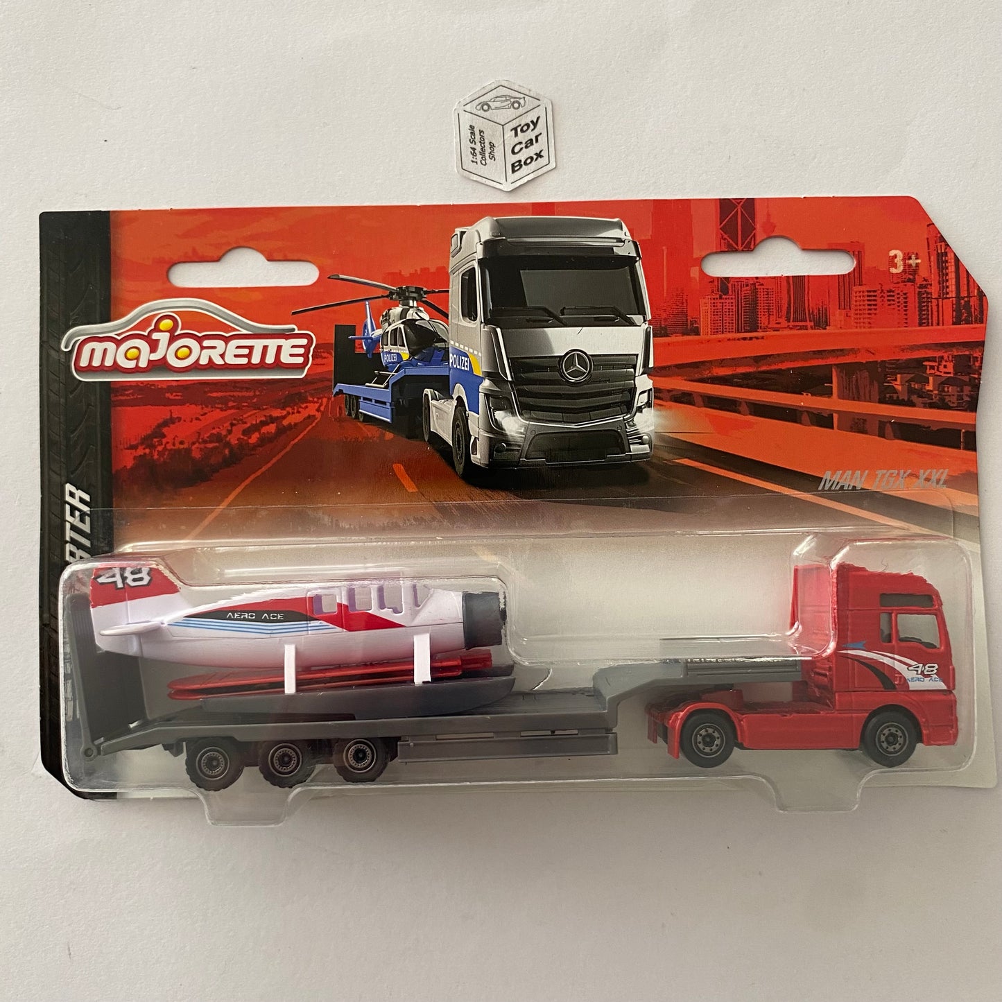 MAJORETTE - MAN TGX XXL (Low Loader with Plane - New & Unopened) J33