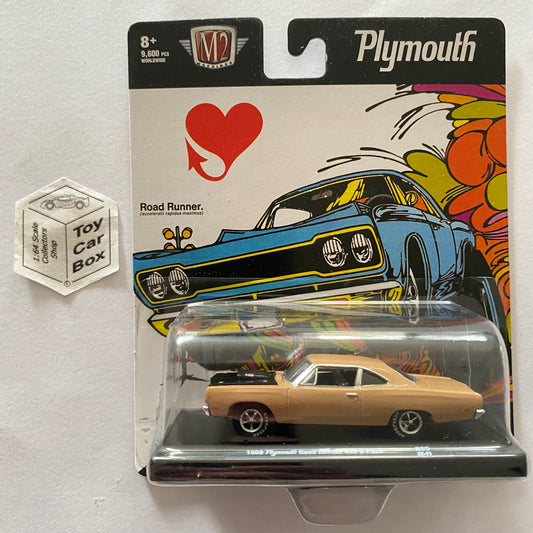 M2 MACHINES - 1969 Plymouth Road Runner 440 6-pack (Auto-Drivers R85- 1:64) L92g