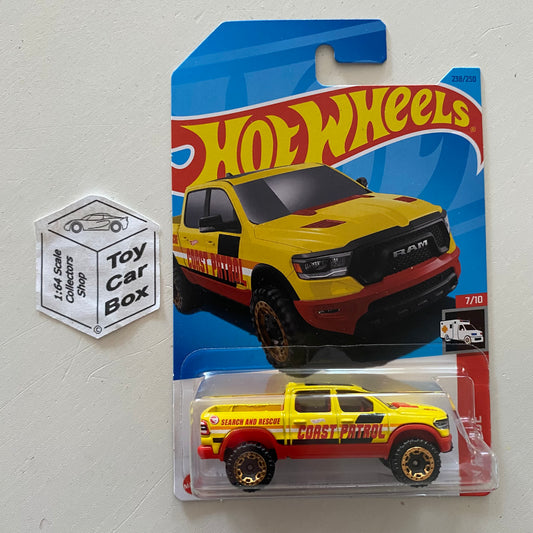 2023 HOT WHEELS #238 - 2020 RAM 1500 Rebel (#7 HW Rescue - Long Card) B64