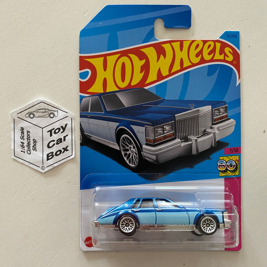 2023 HOT WHEELS #75 - ‘82 Cadillac Seville (Blue #7 HW The 80s) B64