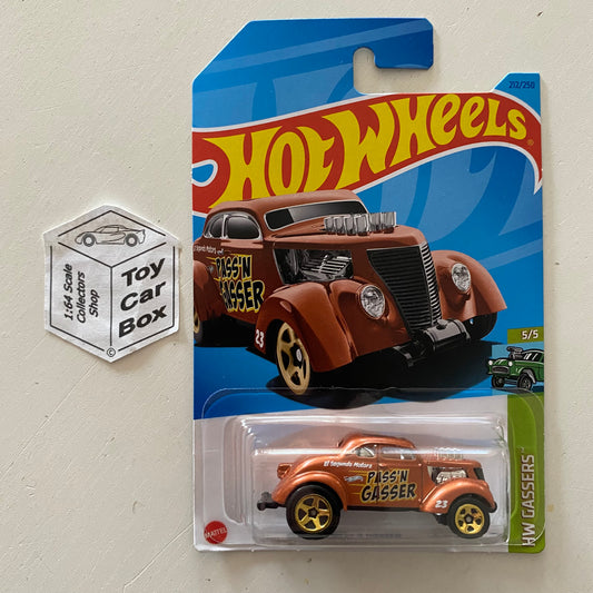 2023 HOT WHEELS #212 - Pass N Gasser (Copper #5 HW Gasser - Long Card) B64