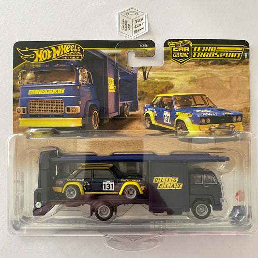 2024 HOT WHEELS Team Transport #62 - Fiat 131 Abarth & Second Story Lorry -V16