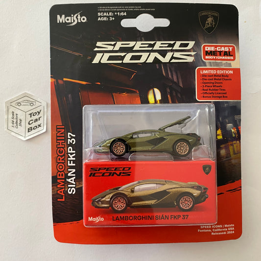 MAISTO Speed Icons - Lamborghini Sian FKP 37 (Green - Blister) J15g