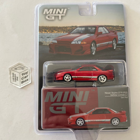 Mini GT #987 - Nissan Skyline GT-R R32 VeilSide Combat C-I (Gem Red 1/64) N38
