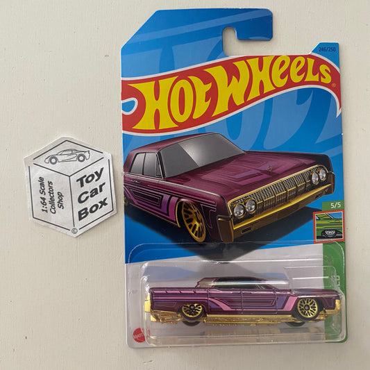 2023 HOT WHEELS #246 - ‘64 Lincoln Continental (#5 HW Slammed - Long Card) A80