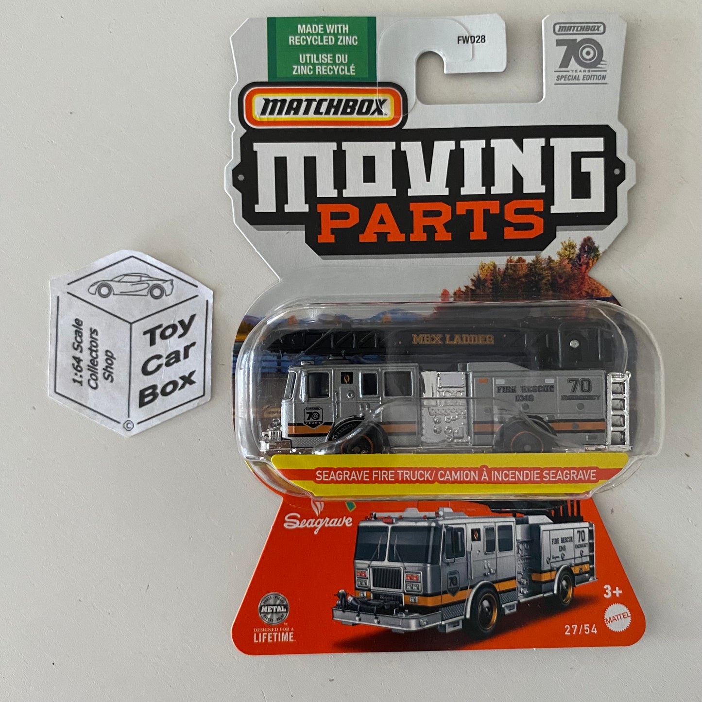 2023 MATCHBOX Moving Parts #27 - Seagrave Fire Truck (Moving Ladder) E59