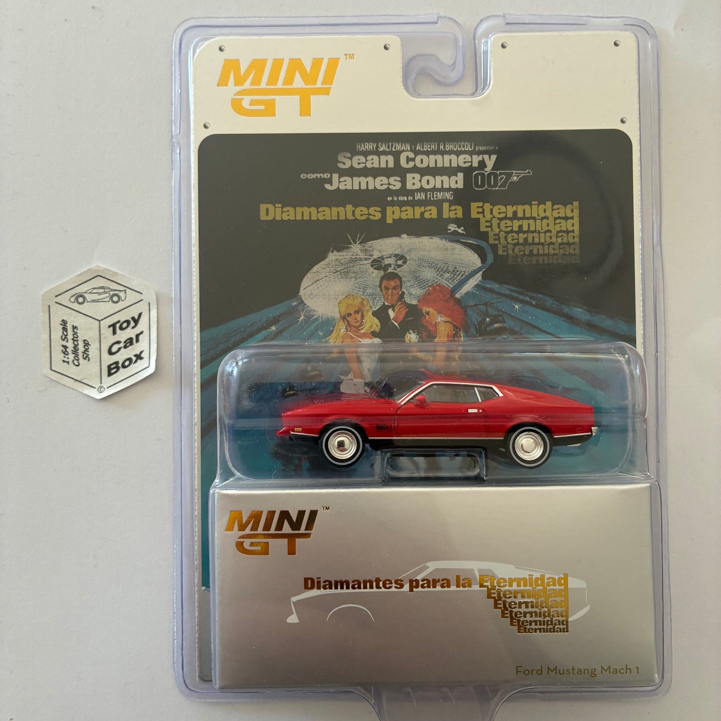 MINI GT - Ford Mustang Mach 1 (James Bond 007 - Diamonds Are Forever #905-S) L84g