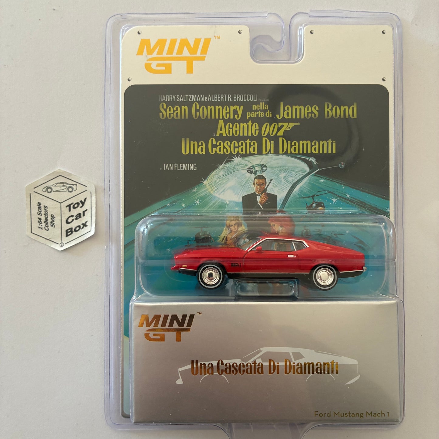 MINI GT - Ford Mustang Mach 1 (James Bond 007 - Diamonds Are Forever #905-I) L84g
