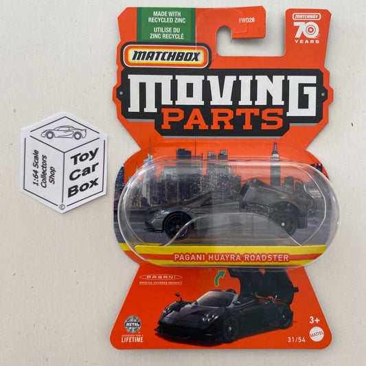 2023 MATCHBOX Moving Parts #31 - Pagani Huayra Roadster (Grey -Opening Hood) D61