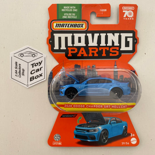 2023 MATCHBOX Moving Parts #39 - 2020 Dodge Charger SRT Hellcat (Blue) D35