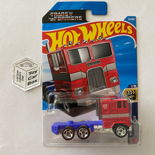 2026 HOT WHEELS #27 - Optimus Prime (Transformers - Screen Time - Long Card) A80
