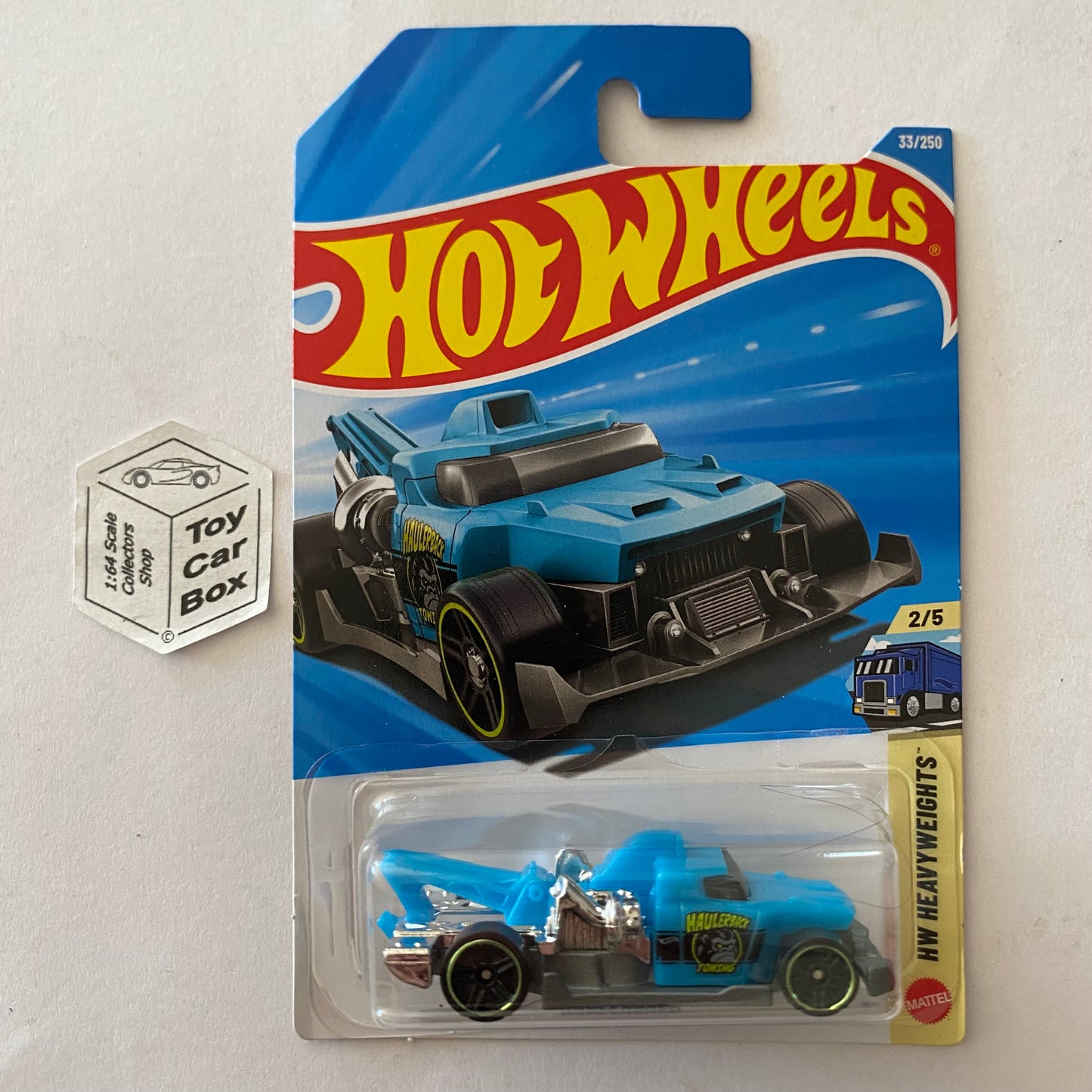 2026 HOT WHEELS #33 - Haulerback (Blue #2 Heavyweights - Long Card) A00