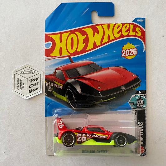 2026 HOT WHEELS #47 - High-Tail Chaser (Red #HW Mods - Long Card) A00