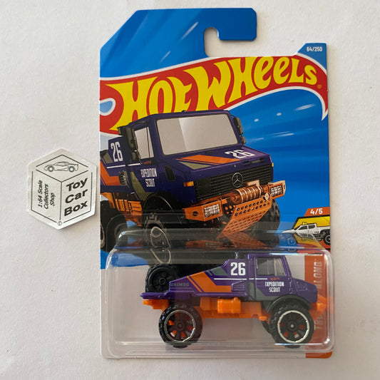 2026 HOT WHEELS #64 - Mercedes-Benz Unimog 1300L (Purple #4 Truckin - Long) A00