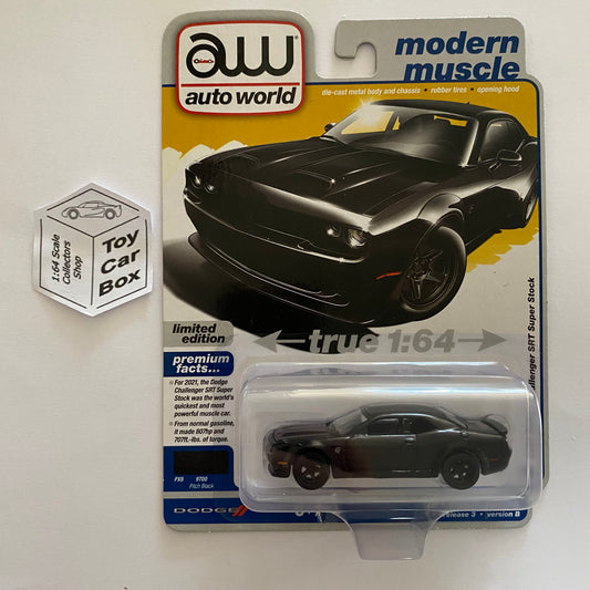 2023 AUTO WORLD - 2021 Dodge Challenger SRT Super Stock (Black - Release 3B) M15