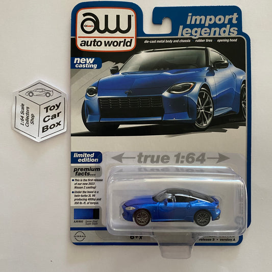 2023 AUTO WORLD - 2023 Nissan Z (Serian Blue & Black Roof - Release 3B) M15