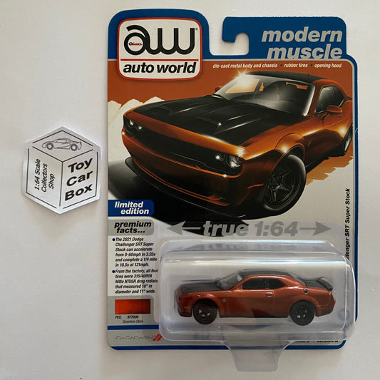 2023 AUTO WORLD - 2021 Dodge Challenger SRT Super Stock (Orange -Release 3B) M15