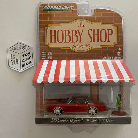 GREENLIGHT - 1983 Dodge Diplomat (Red - Hobby Shop Series 15) J95