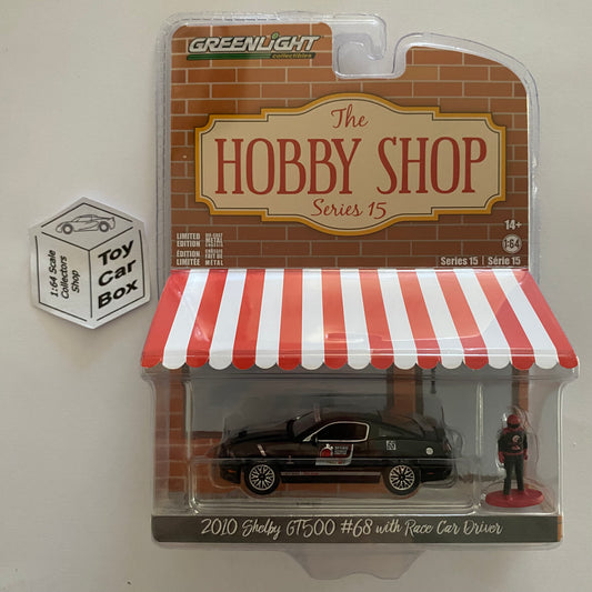 GREENLIGHT - 2010 Shelby Mustang GT500 (Black #68 - Hobby Shop Series 15) J95