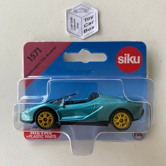 SIKU #1571 - Lamborghini Sian Roadster (Blue - Approx. 1:62 scale) E50