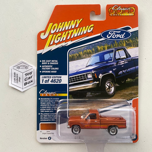 2023 JOHNNY LIGHTNING - 1985 Ford Ranger XL (Copper Poly - Classic Gold R1) I85g