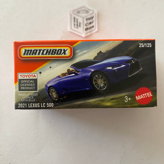 2026 MATCHBOX #25 - 2021 Lexus LC500 (Blue - Power Grab) C50