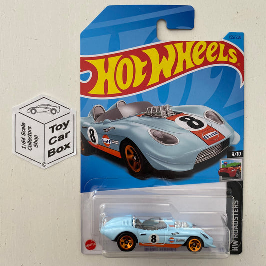 2023 HOT WHEELS #155 - Glory Chaser (Gulf Blue #9 Roadsters - Long Card) B53