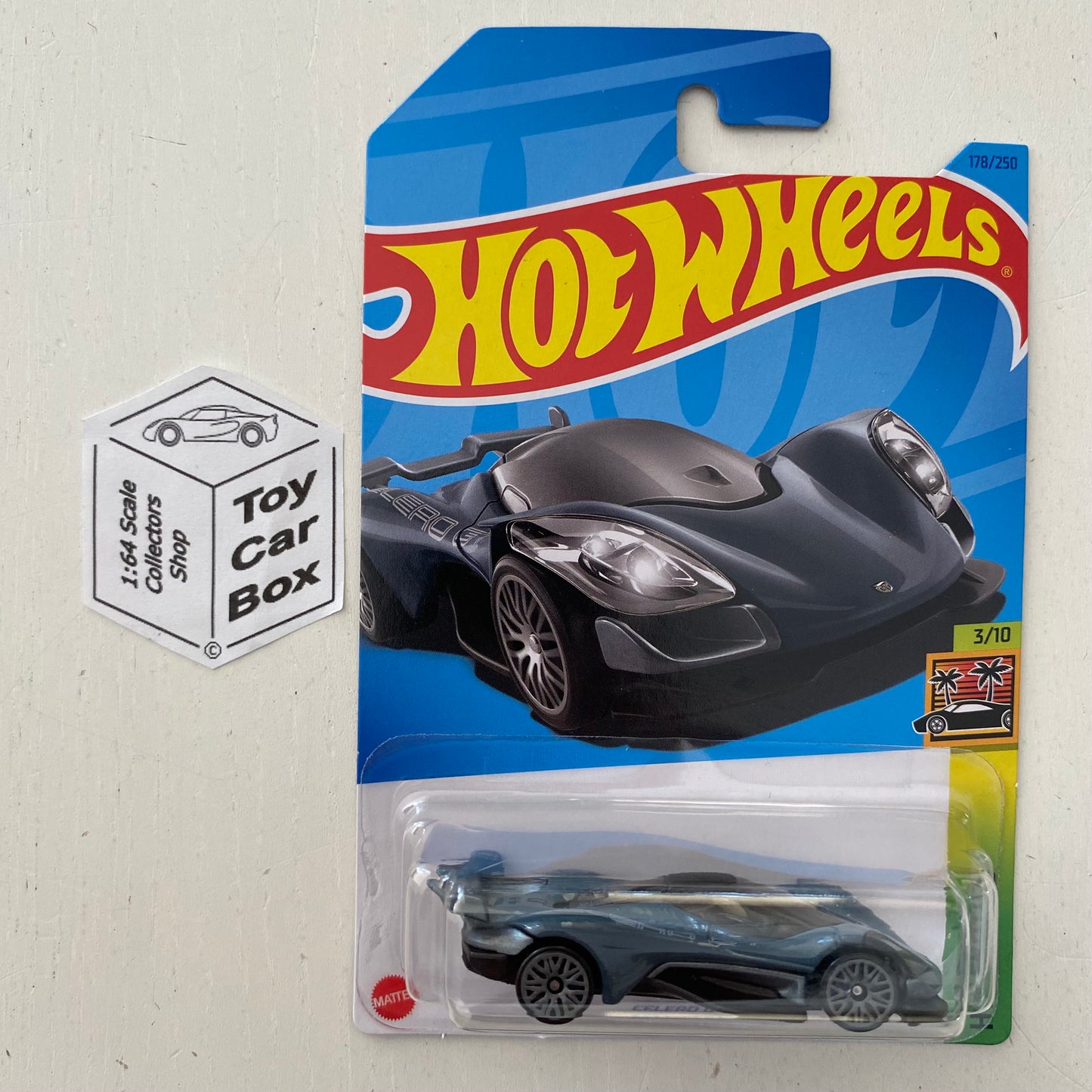 2023 HOT WHEELS #178 - Celero GT (Blue/Grey #3 HW Exotics - Long Card) B53