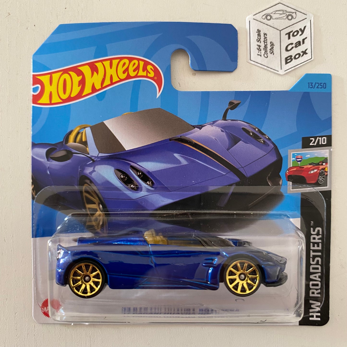 2023 HOT WHEELS #13 - ‘17 Pagani Huayra (Blue #2 HW Roadster - Short Card) A26