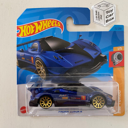 2023 HOT WHEELS #72 - Pagani Zonda R (Blue #1 HW Turbo - Short Card) A26