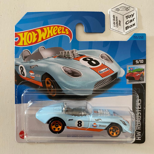 2023 HOT WHEELS #155 - Glory Chaser (Gulf Blue #9 Roadsters - Short Card) A26