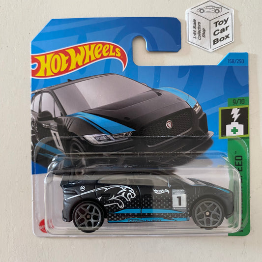 2023 HOT WHEELS #158 - Jaguar I-Pace eTrophy (Black - Short Card) A26