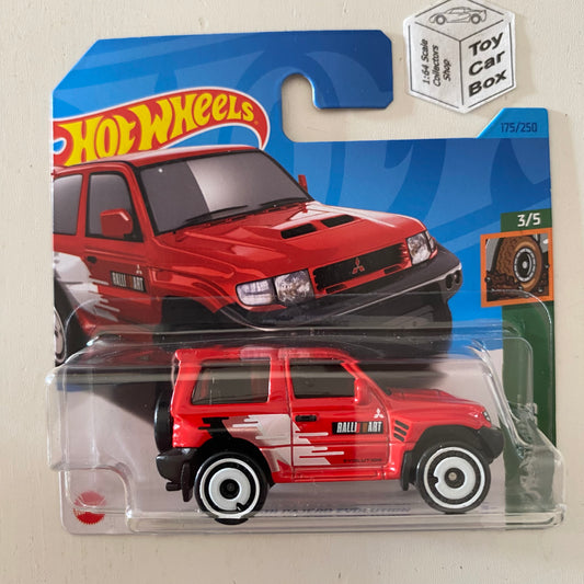 2023 HOT WHEELS #175 - Mitsubishi Pajero Evolution (Red - Short Card) A26