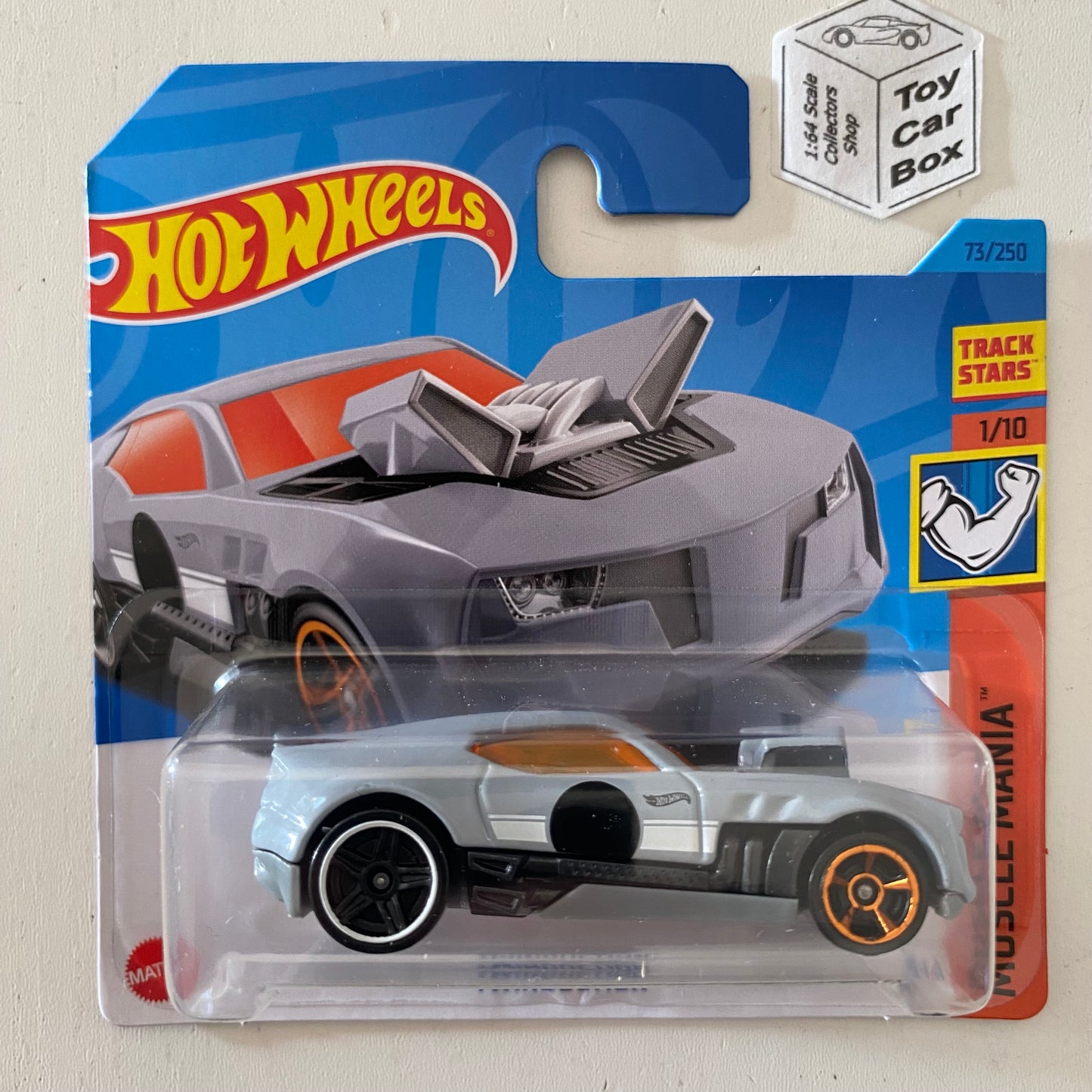 2023 HOT WHEELS #73 - Twinduction (Grey #1 Muscle Mania - Short Card) A26