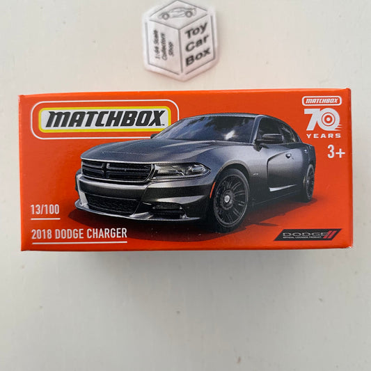 2023 MATCHBOX Power Grab #13 - 2018 Dodge Charger (Black - Unopened) C29g