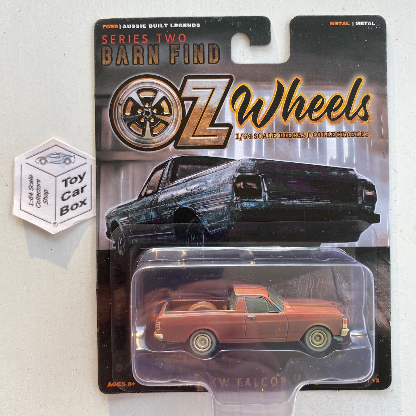 Oz Wheels - Ford XW Falcon Ute (Brown #1 Series 2 Barn Find 1:64 Scale) H85