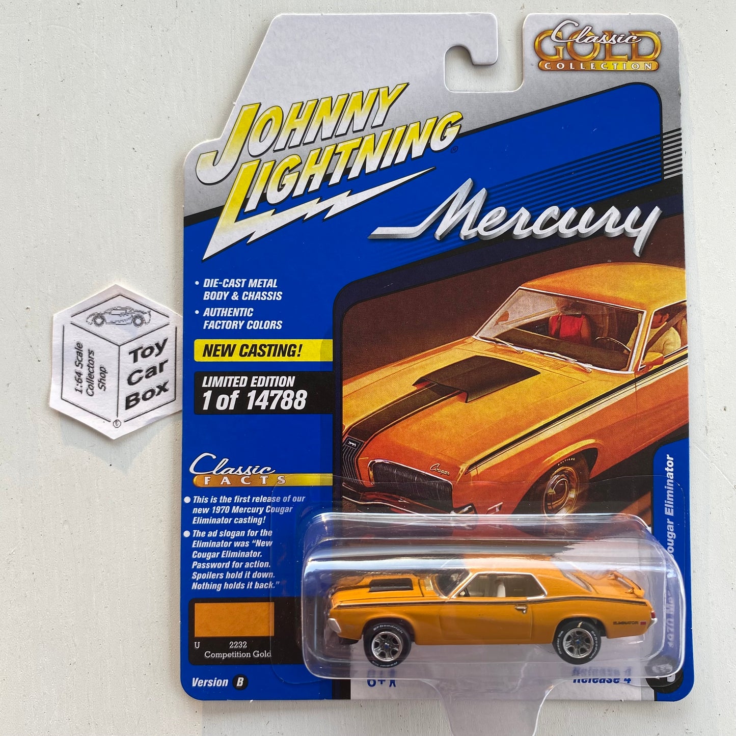 2021 JOHNNY LIGHTNING - 1970 Mercury Cougar Eliminator (Competition Gold 4B) L05