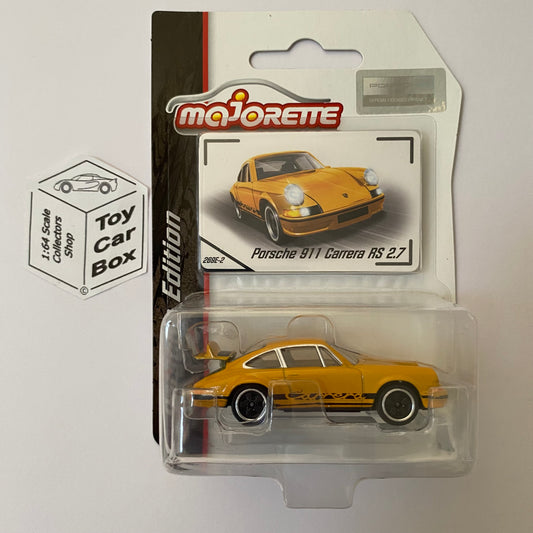 MAJORETTE Porsche 911 Carrera RS 2.7 (1/64* Premium Edition - Yellow) E27