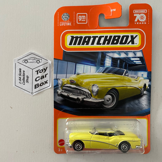 2023 MATCHBOX #32 - 1953 Buick Skylark Convertible (Yellow - Long Card) B59