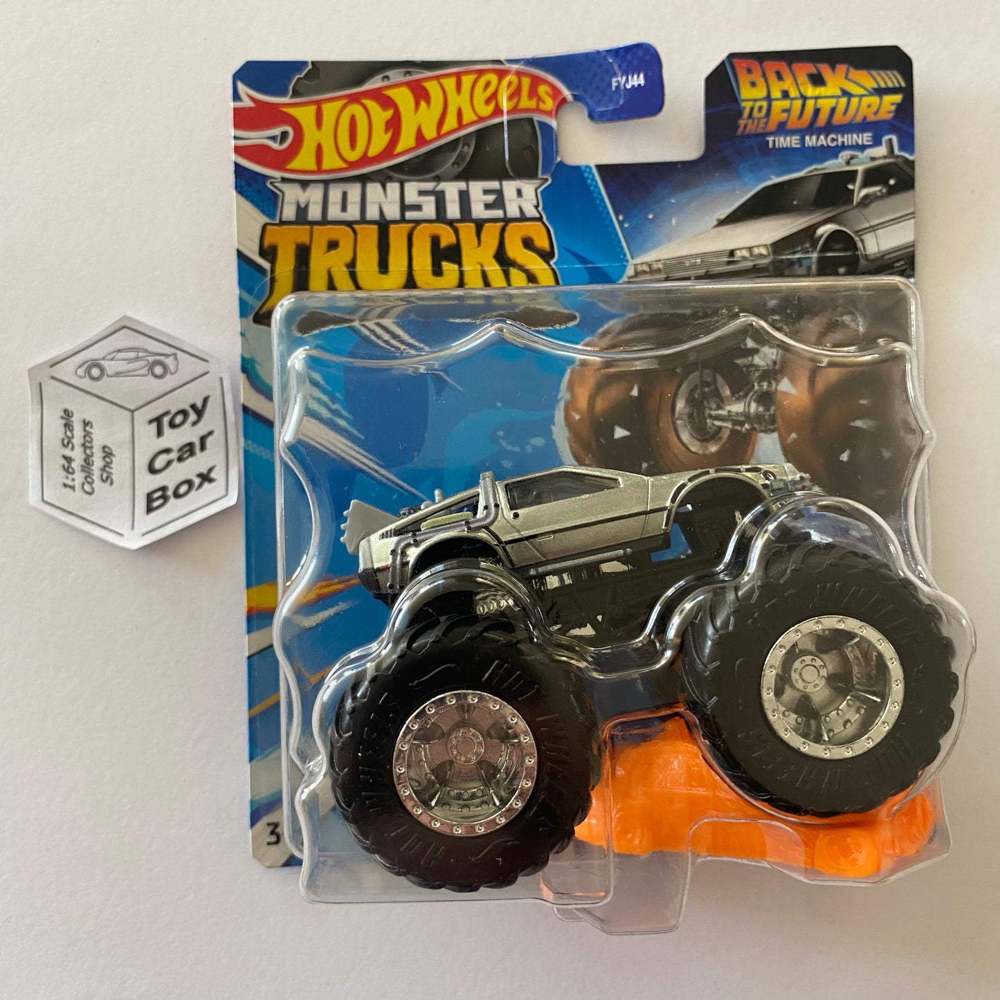2023 HOT WHEELS Monster Trucks - Back To The Future Time Machine (Silver) E00