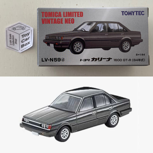TOMICA Limited Vintage Neo - ‘84 Toyota Carina 1600 GT-R (Grey #LV-N59d) BD45