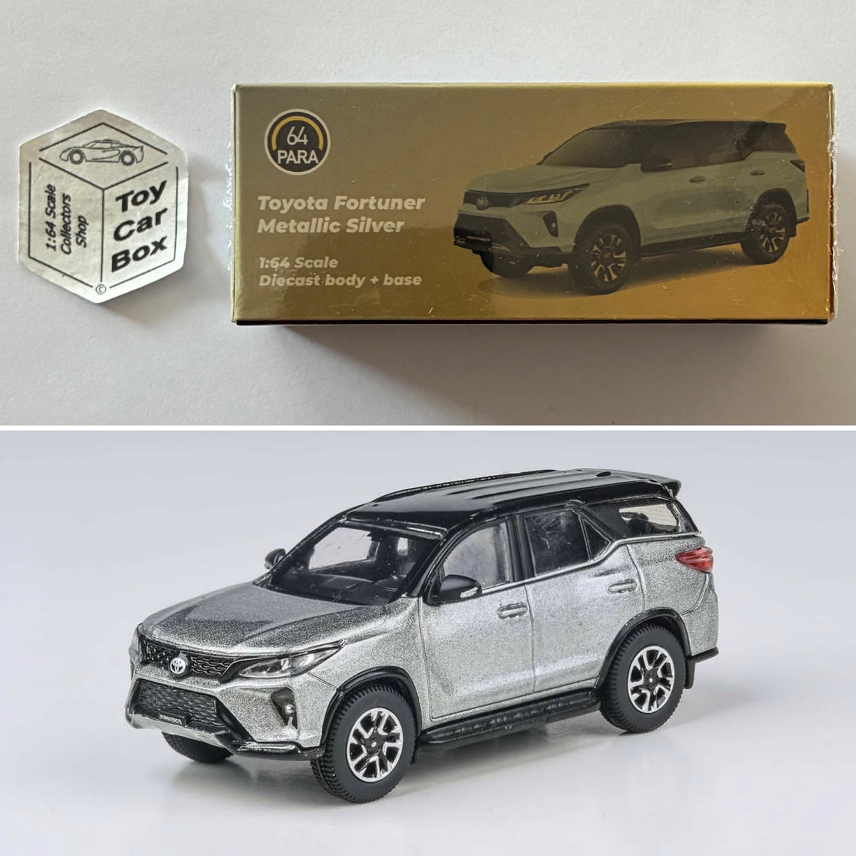 PARA64 - 2023 Toyota Fortuner (Metallic Silver - 1/64 Scale - Boxed) P50g