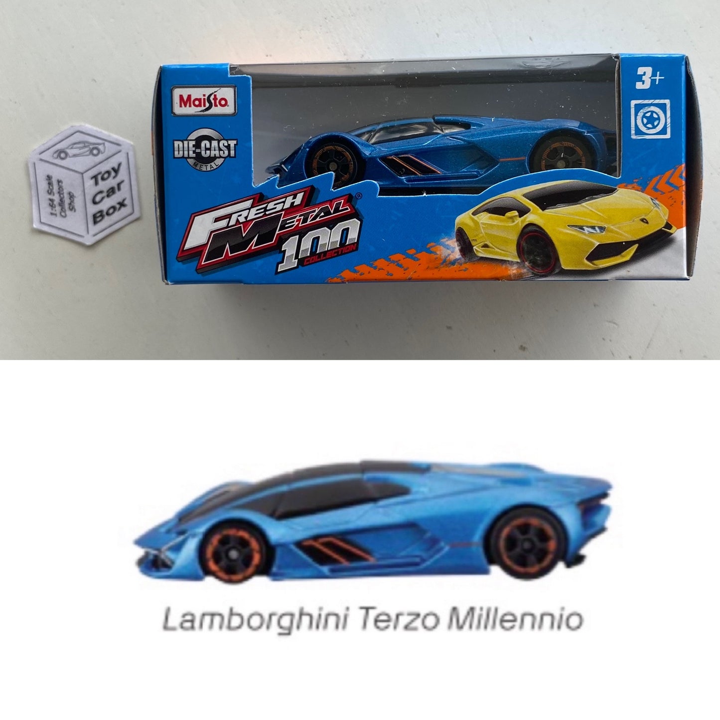 MAISTO Fresh Metal - Lamborghini Terzo Millennio (Blue - 1/64 Scale) B98