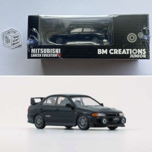 BM CREATIONS - Mitsubishi Lancer Evolution IV (1:64 Scale - Black - RHD) N66