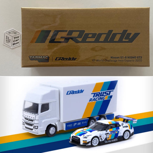 TARMAC - Nissan GT-R Nismo GT3 with Truck (GReddy 2020 GTWC - 1/64 Scale) CB95