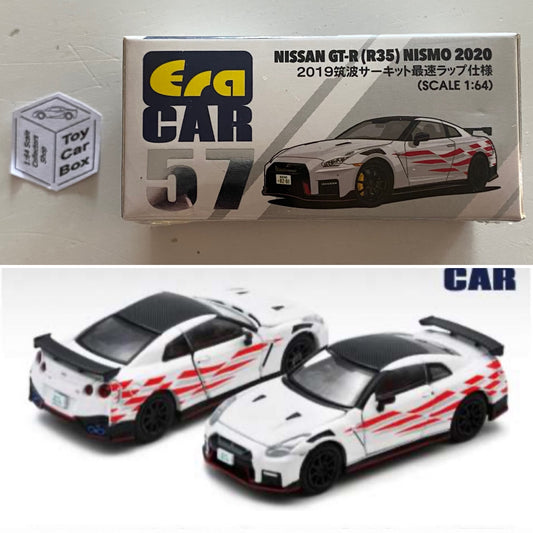 ERA CAR #57 - Nissan GT-R (R35) Nismo 2020 (1:64 Scale - White - Boxed) J69