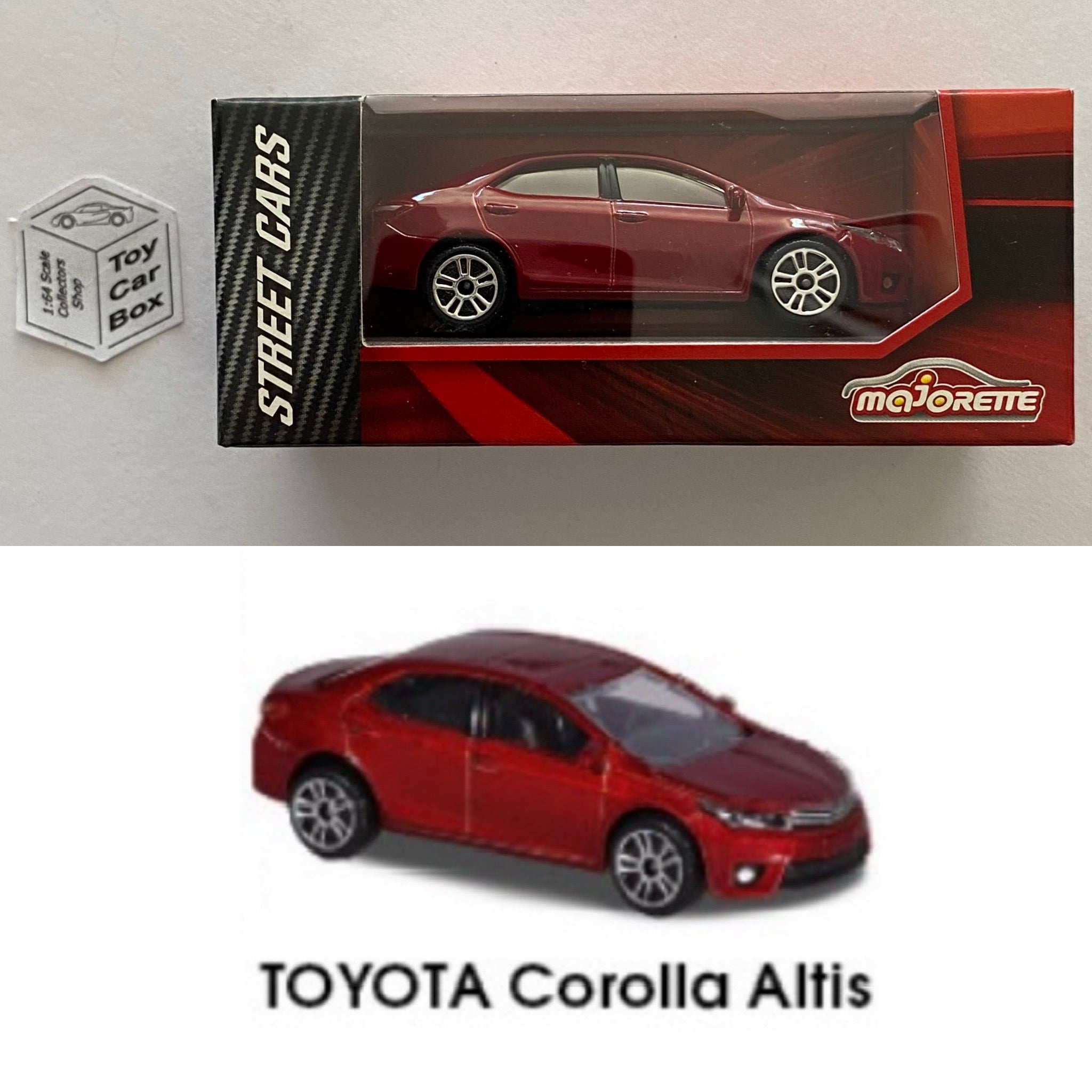 MAJORETTE Toyota Corolla Altis (1/61* Street Cars Box - Red