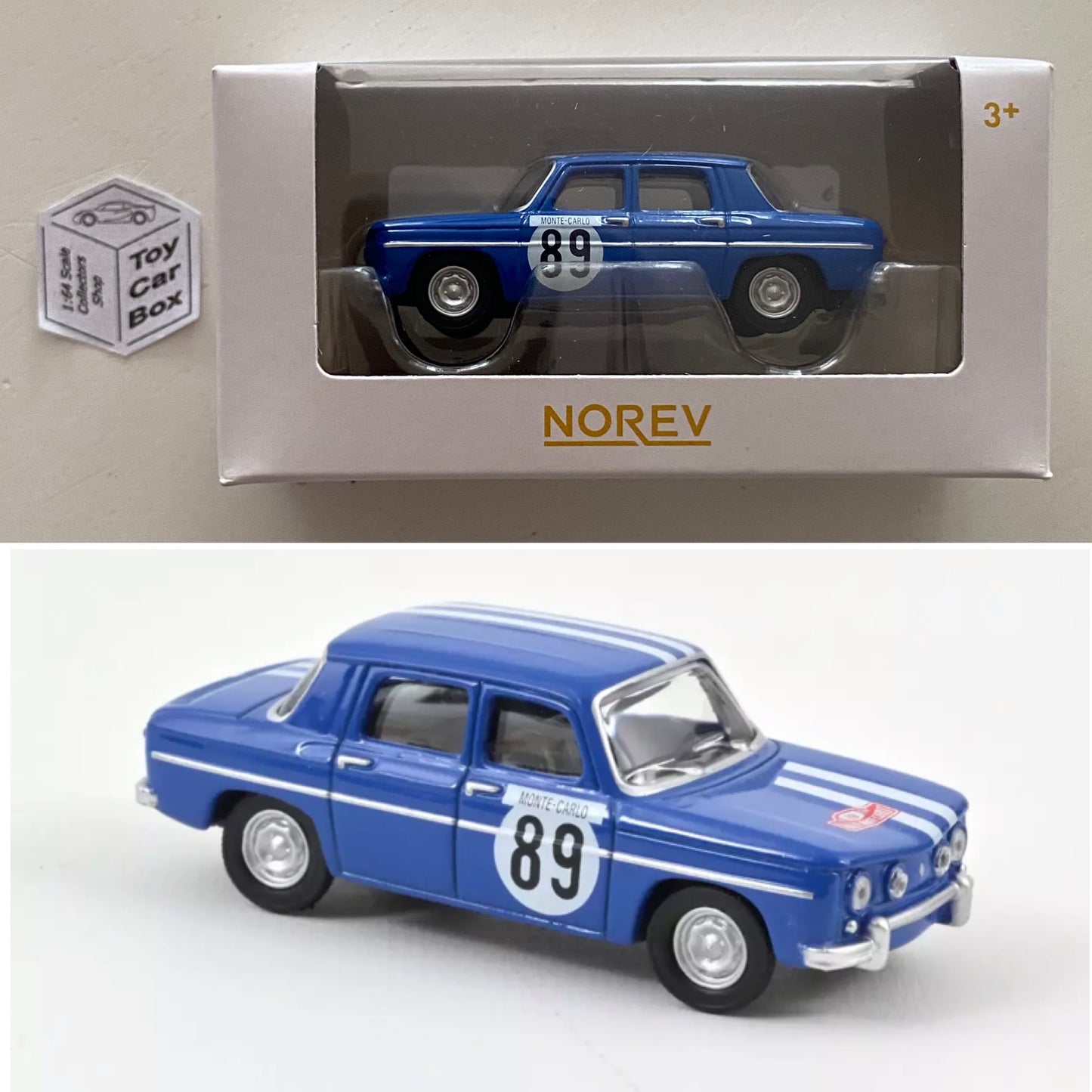 NOREV 1:64 Scale* - 1969 Renault 8 Gordini (Blue Racing No.89 - Boxed) G02g